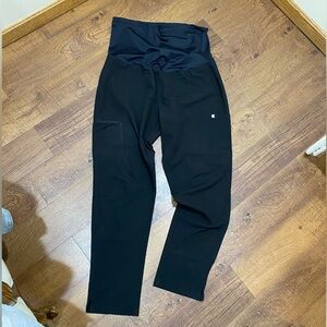 Figs Black Maternity Scrubs Pants